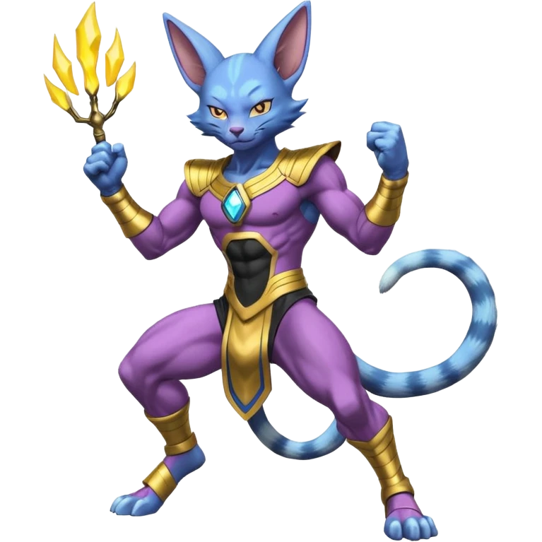 Beerus-Zeraora full body  emoji