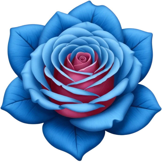 Rose bleu emoji
