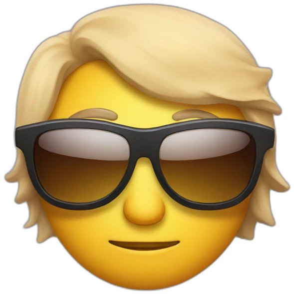 Saturne with sunglasses emoji