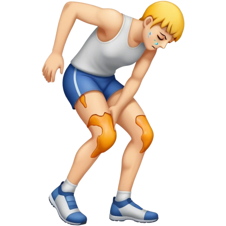 Kick in the knee emoji