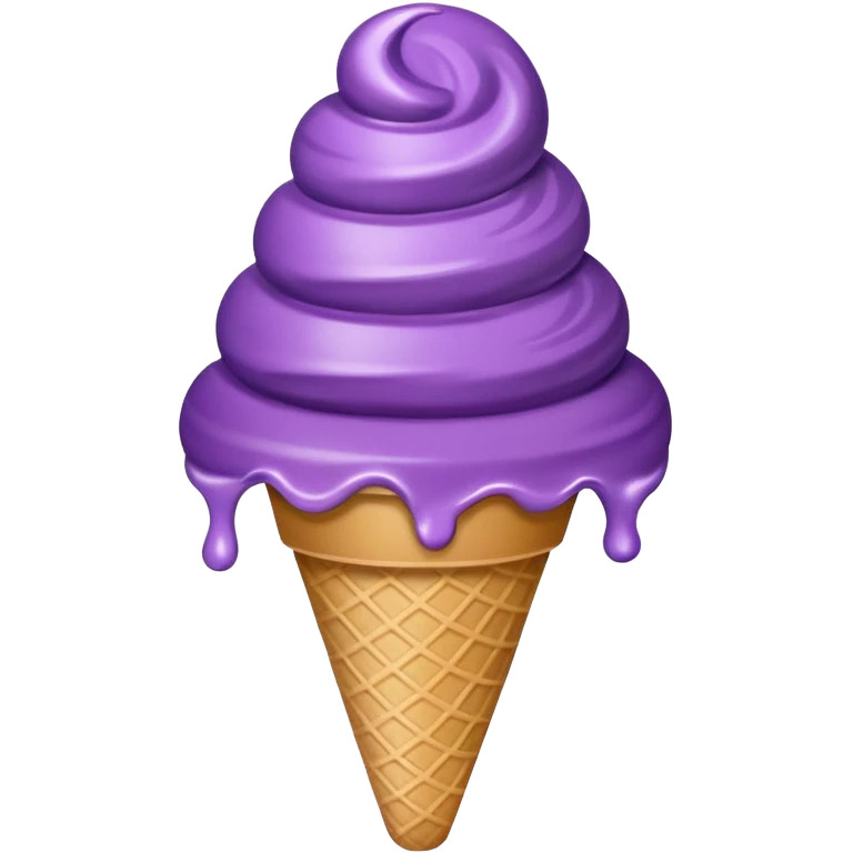 Make me a grape ice cream emoji