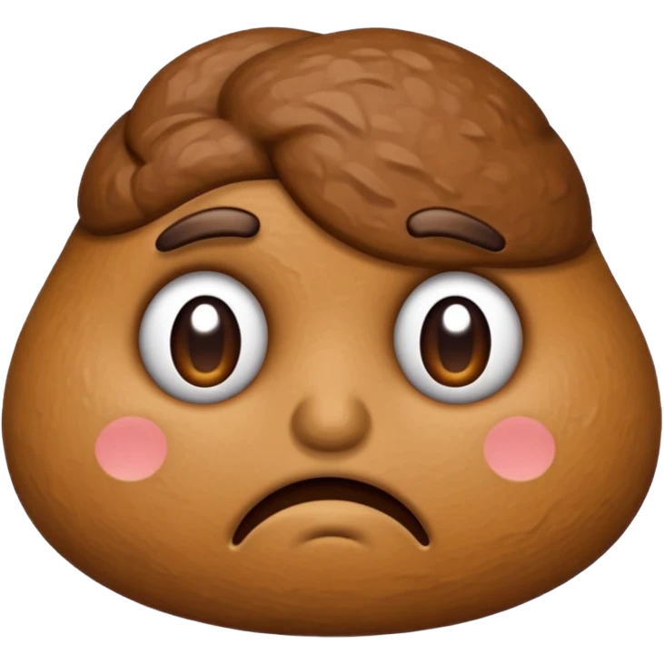 Sad face poop emoji emoji