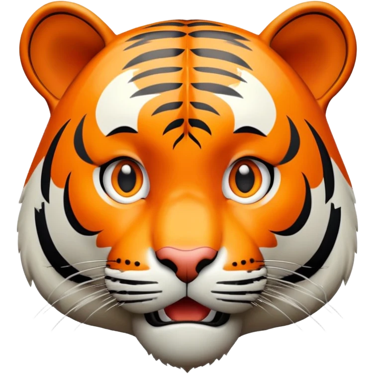 surprised shocked tiger emoji