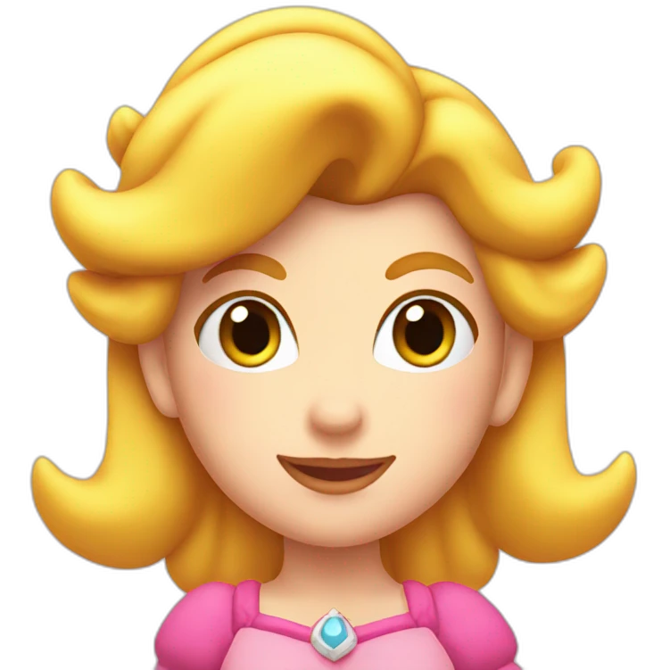 Princess peach head emoji