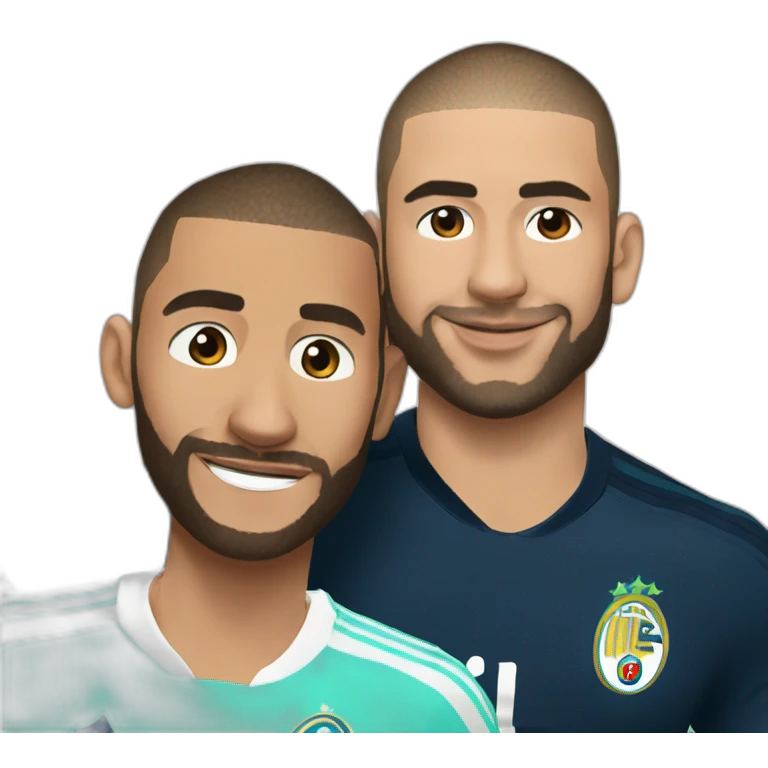 Karim benzema with mbappe emoji