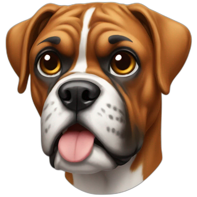 Boxer dog emoji
