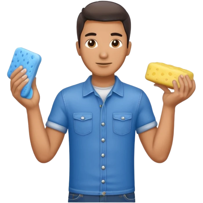 car washer man emoji