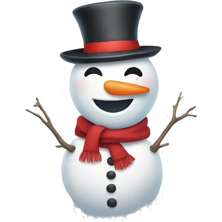 Snowman+ heart + sun  emoji