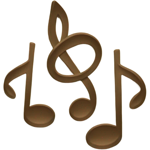 beige music notes  emoji
