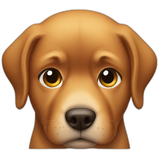 Dog face palm emoji