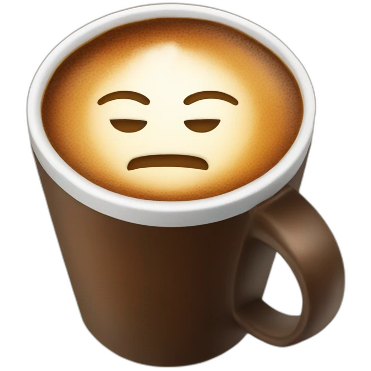 Hot coffee for a hipster emoji