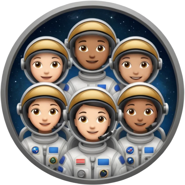 Space Station Crew, in space station emoji