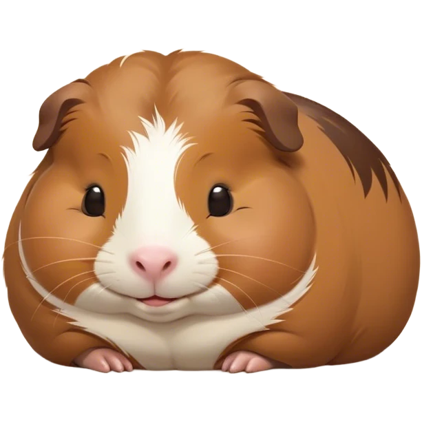 Meme-Worthy Cute Sleeping Brown Guinea Pig Portrait Emoji, Head resting peacefully with a contented smile, showcasing a delightfully chubby build and a luxuriously soft brown coat, eyes shut in a serene, cozy nap, Simplified yet hilariously adorable features, highly detailed, glowing with a soft, drowsy light, high shine, relaxed and utterly lovable, stylized with an air of playful laziness, bright and heartwarming, soft glowing outline, capturing the essence of a comically sleepy guinea pig, so meme-worthy it feels like it could instantly become the next viral sensation of adorable slumber! emoji