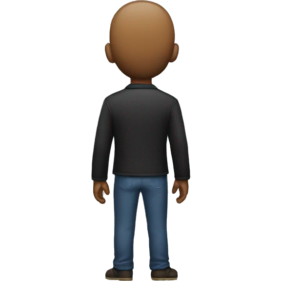 man from the back emoji