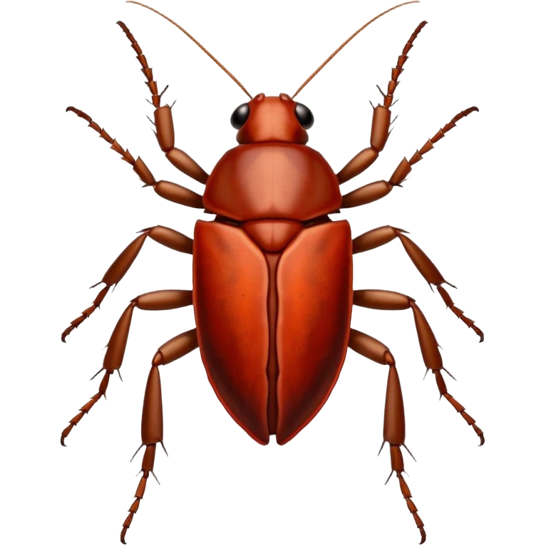 cockroach with "RED" written on its back emoji