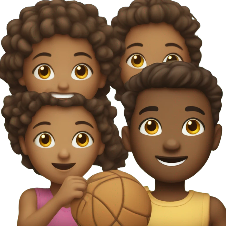 brownskin kids playing emoji