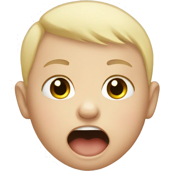 white baby crying emoji