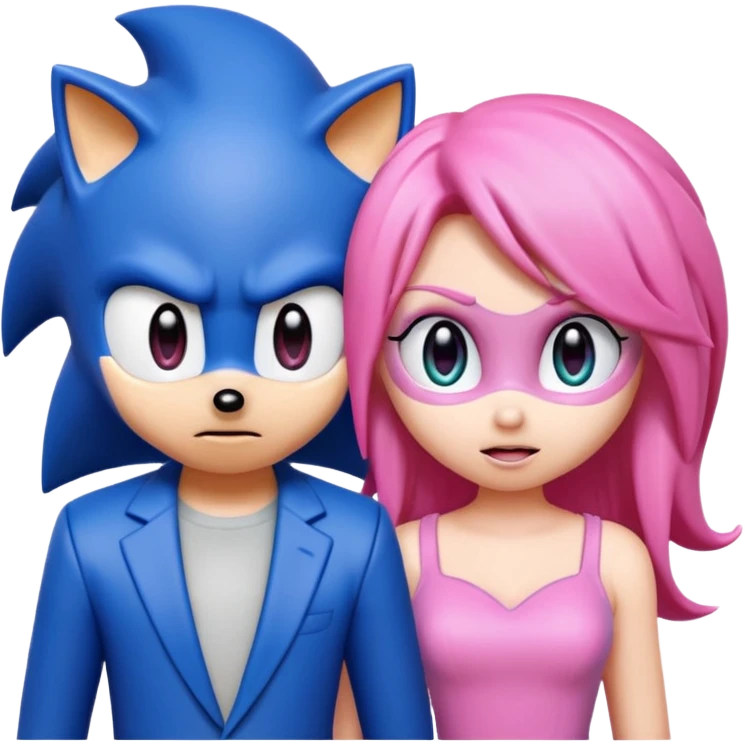 Sonic and Amy  emoji