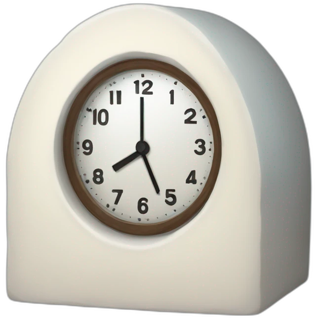 timer clock igloo shape emoji