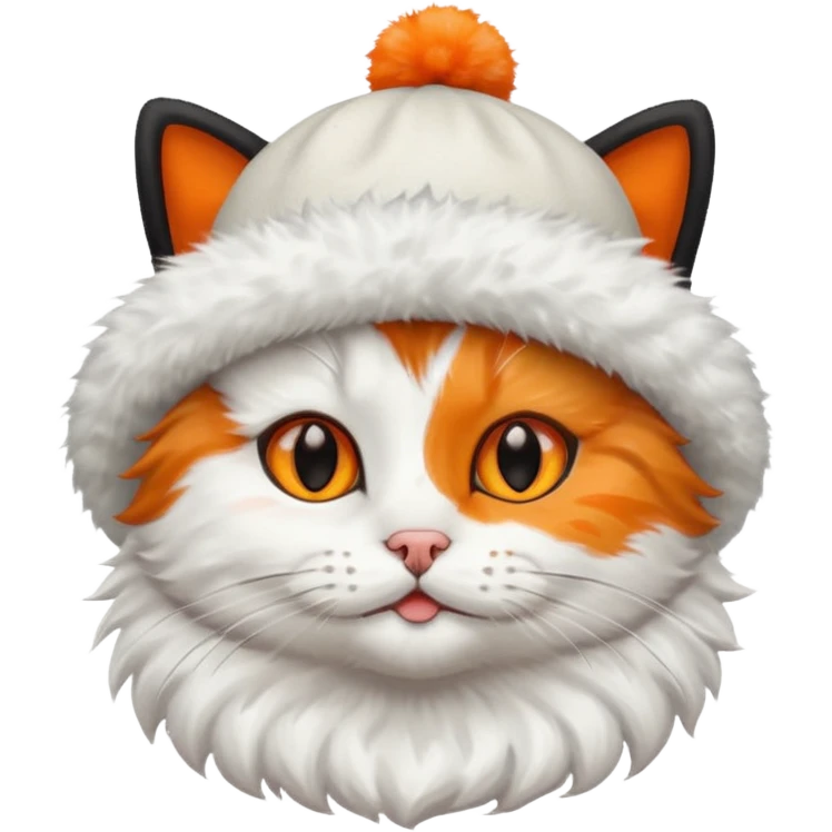 A cat with a hat emoji