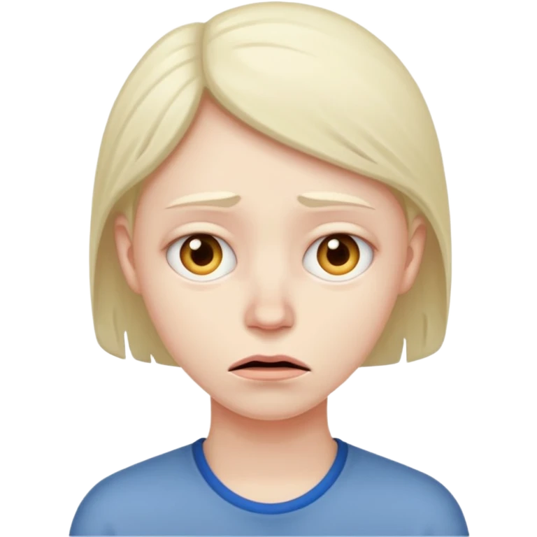 Tired and dreadful face emoji