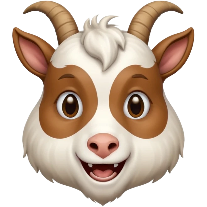 Goat Crying with laught emoji