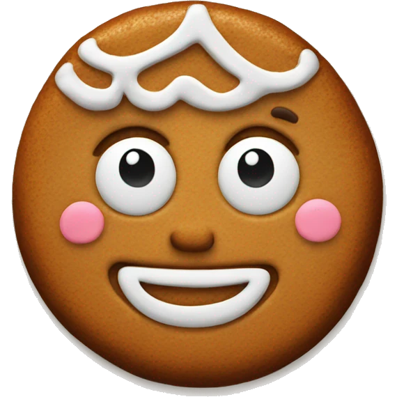 Gingerbread cookie emoji