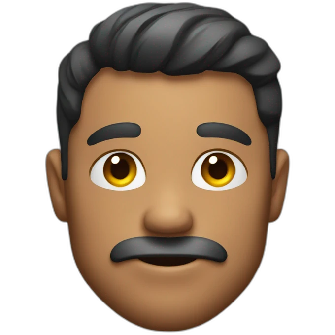 Emoji muscled man flirting emoji