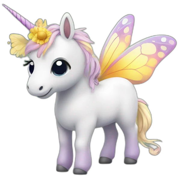 Butterfly-Unicorn emoji