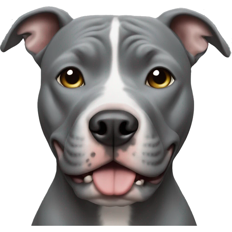 Solid grey pitbull  emoji