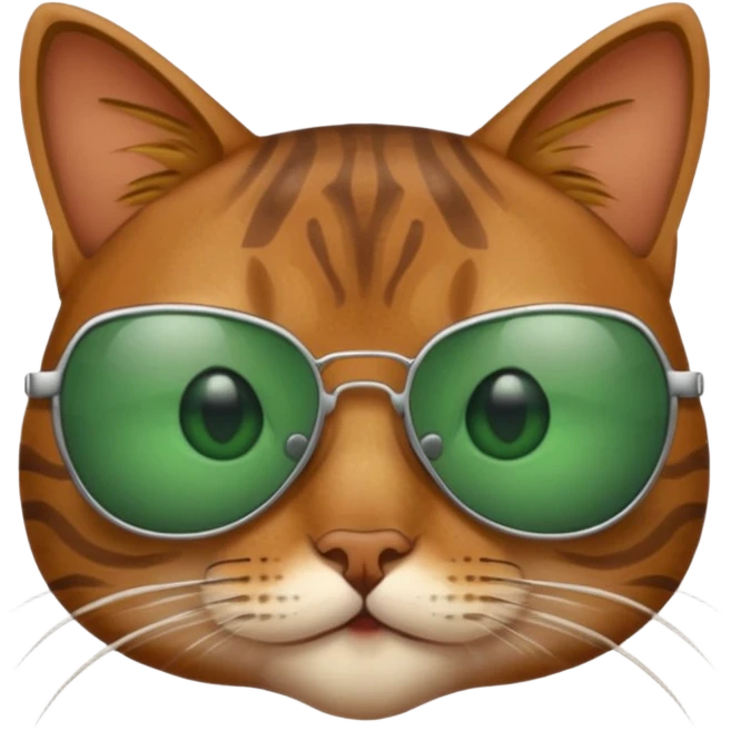 Cat wearing sunglasses emoji