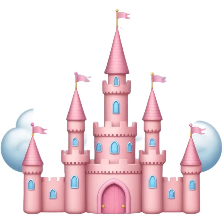 cloud pink castle emoji