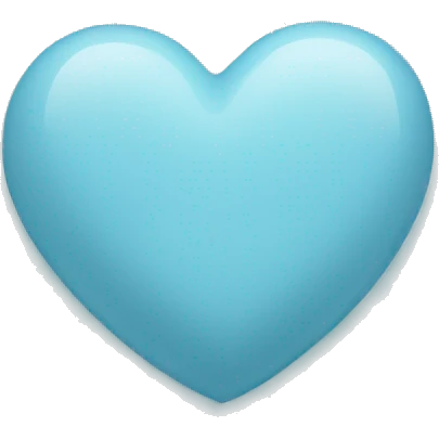 light blue heart emoji