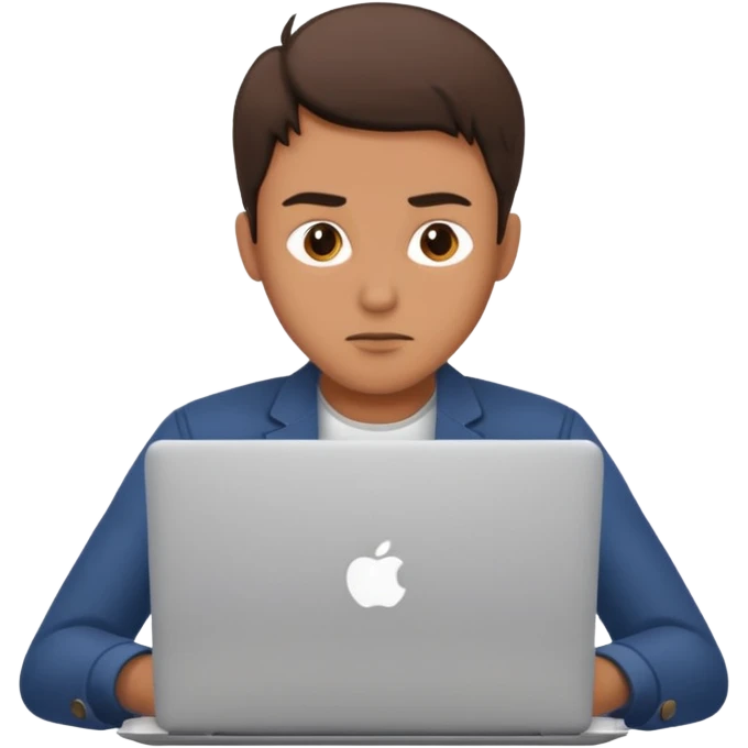 a man on laptop emoji