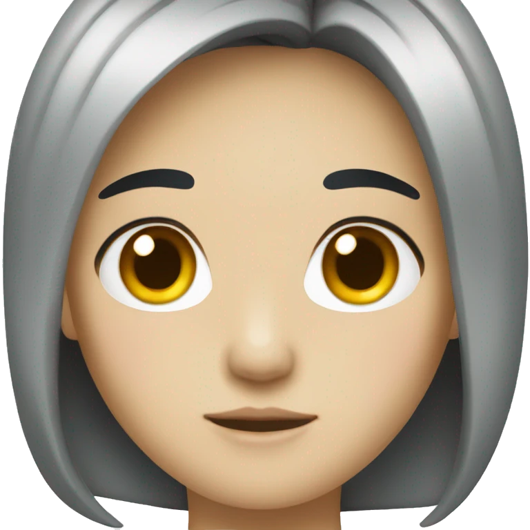 Half Korean, half American with black hair emoji