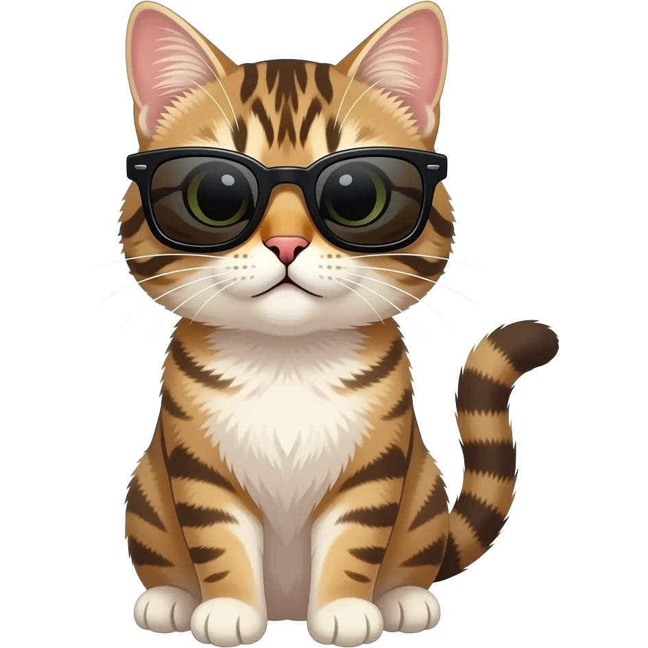 Cat wearing sunglasses emoji