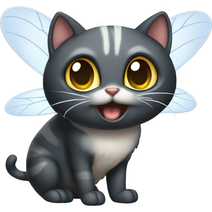 Fly cat emoji