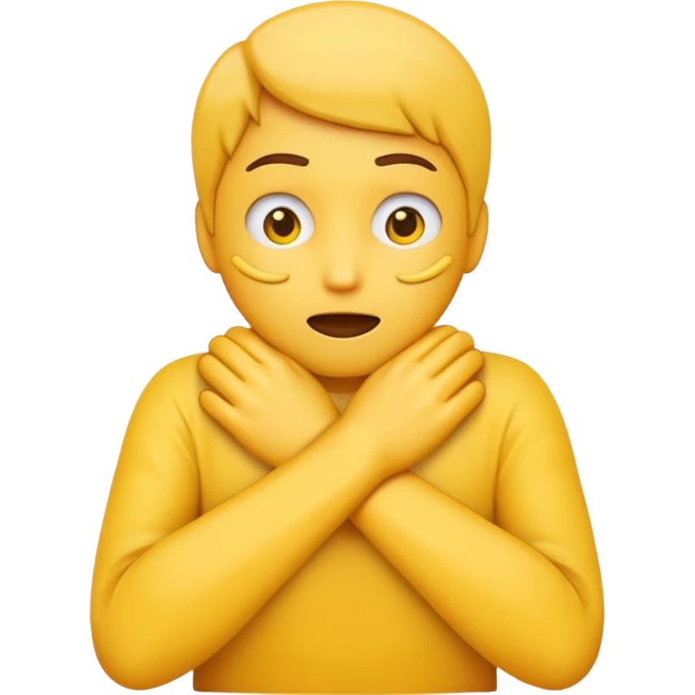 Hands in a strangling stance no bodies or faces just yellow hand emoji style emoji