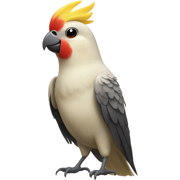 cockatiel celebrating emoji