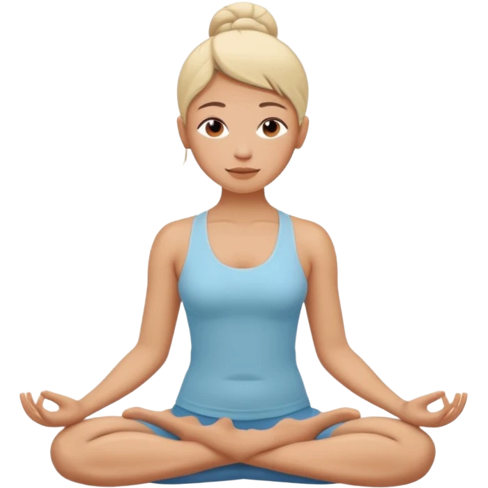 yoga face emoji