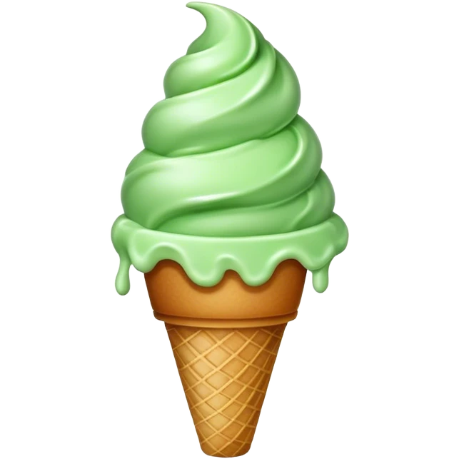 green ice cream emoji