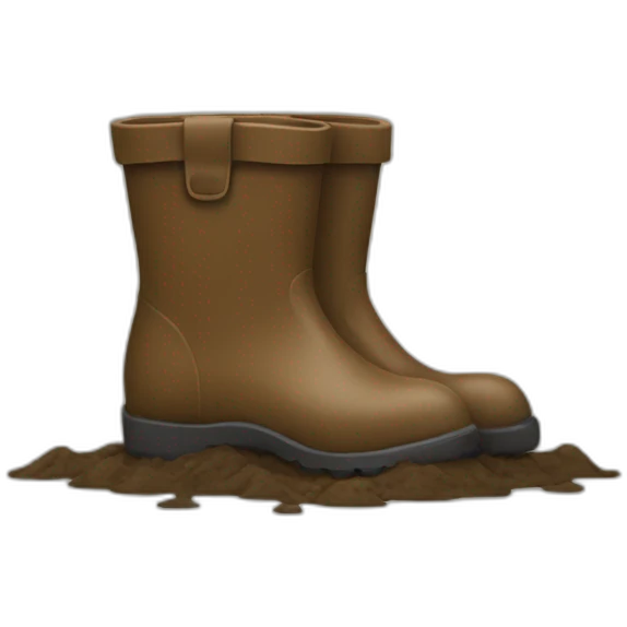 boot in mud emoji
