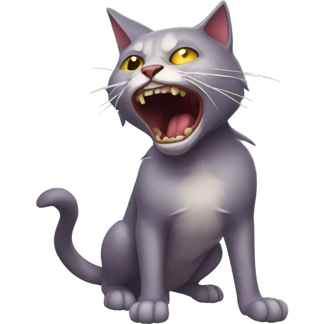 Gato virando zumbi  emoji