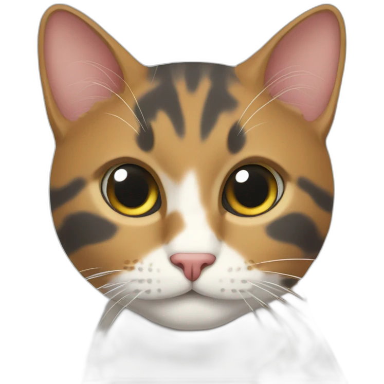Threecolor cat emoji