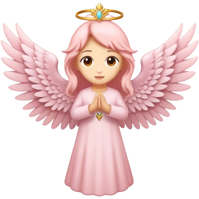 6 winged seraphim light pink  emoji