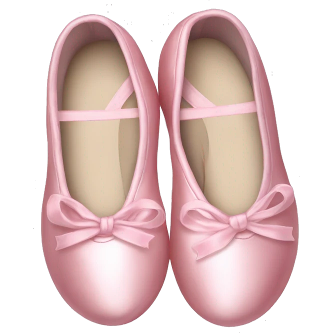 light pink christmas ballet shoes emoji
