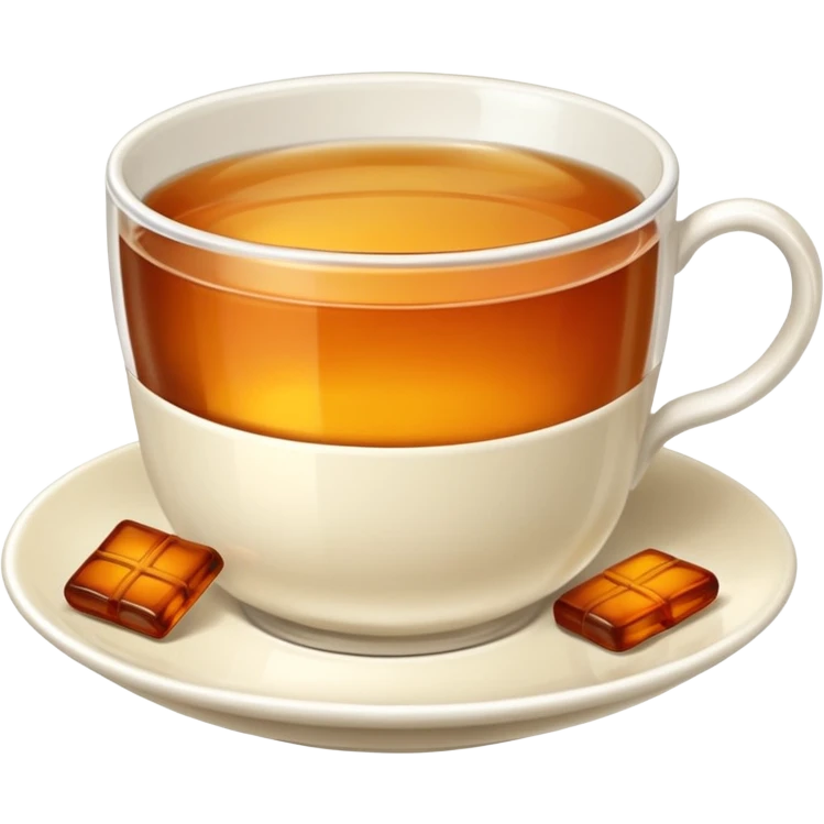  چایی در استکان و نلبکی emoji