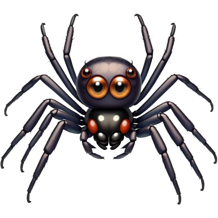 intelligent jumping spider with complex eyes emoji