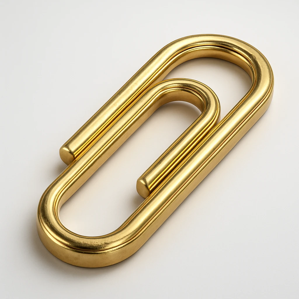 Paper clip emoji
