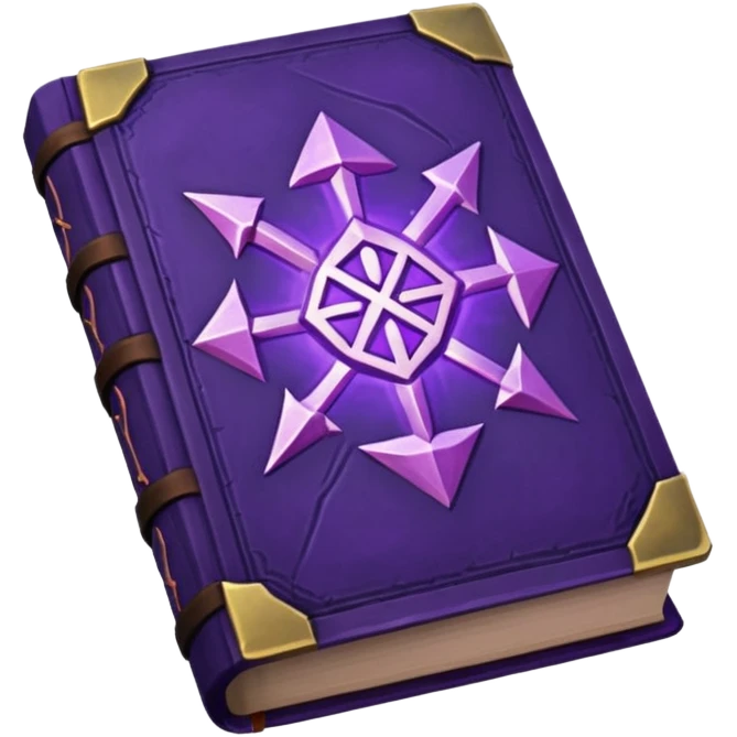 fantasy magic purple book low poly emoji